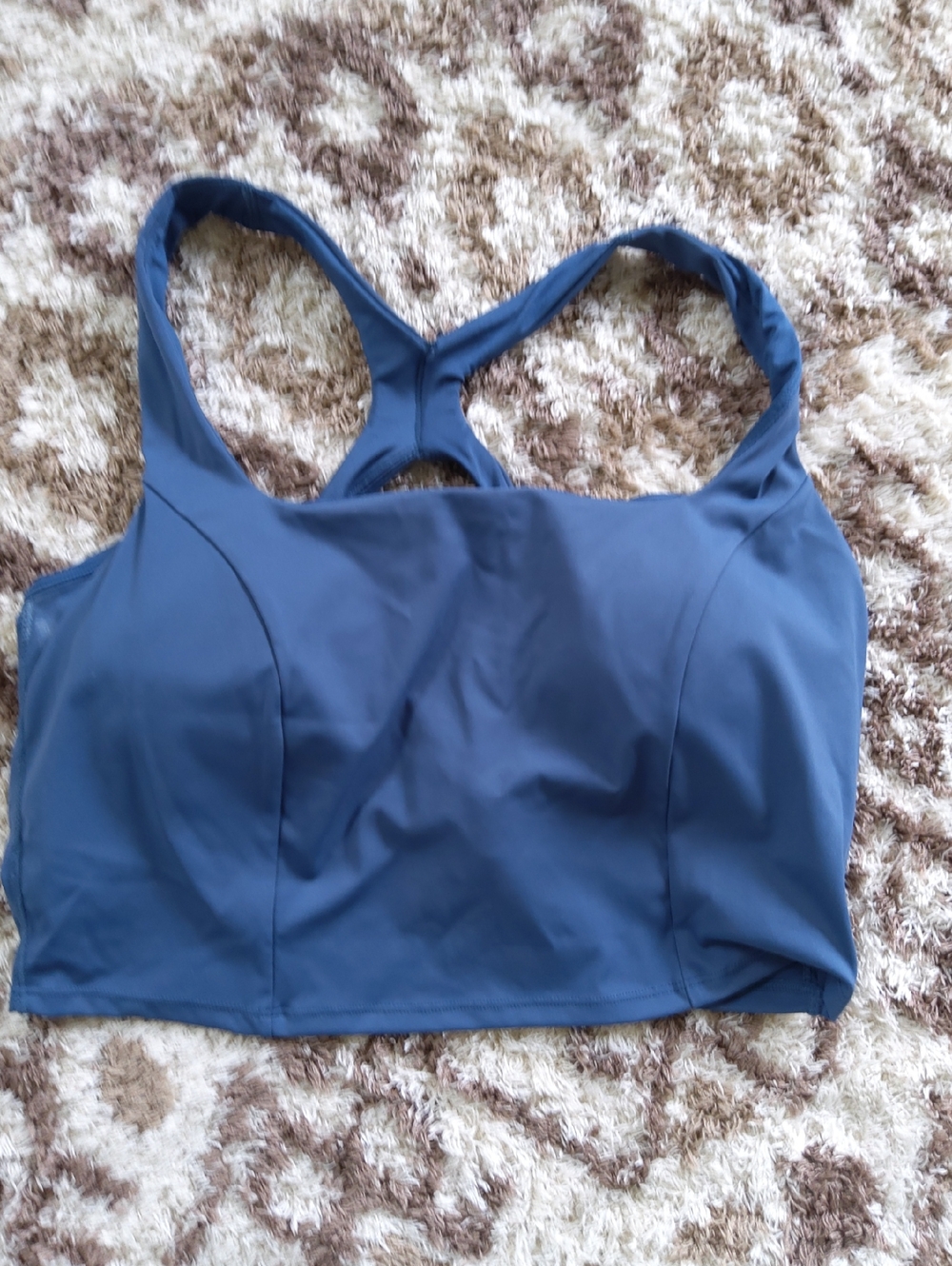 Avia Navy Blue Padded Racerback Sports Bra